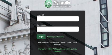 dlsu-d portal|My.LaSalle University Portal : User Login.